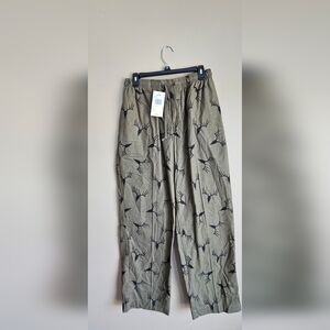 Cabela's Tan Sweatpants with Black Deer Print